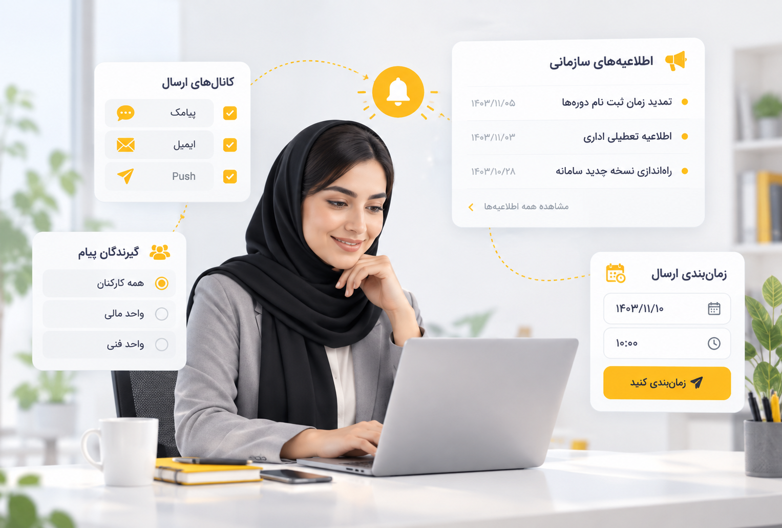 مدیریت نوتیفیکیشن